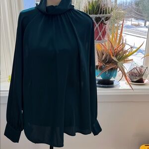 Gallery Teal Blouse with Elegant Design